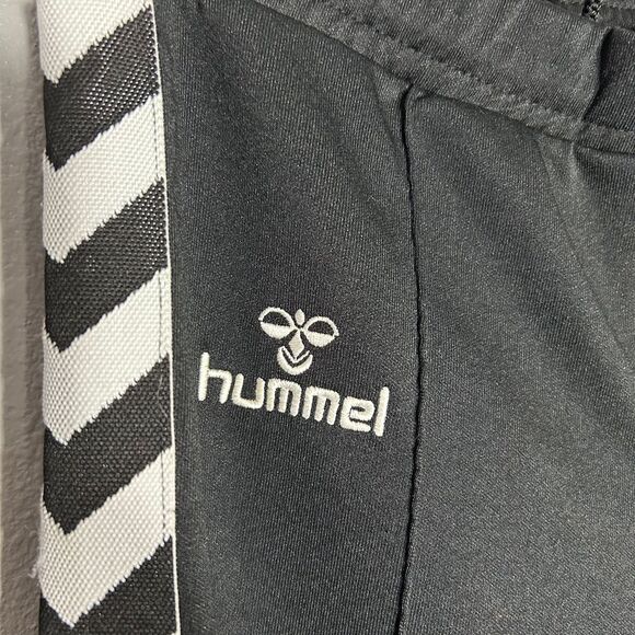 Hummel Track Pants Athletic Training Warm Up Black White Stripe Women's Size S - Picture 3 of 6